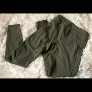 Olive F21 athletic leggings